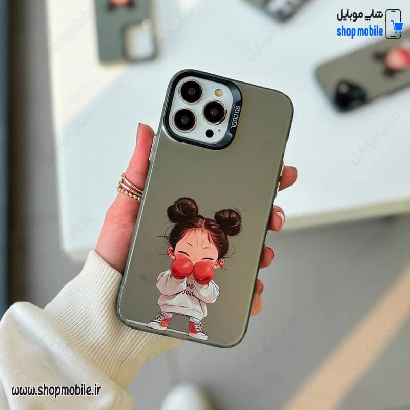 قاب گوشی آیفون 11 پرو مکس (کاور سوکول فانتزی طرح دختر بوکسور) — تصویر ۲
