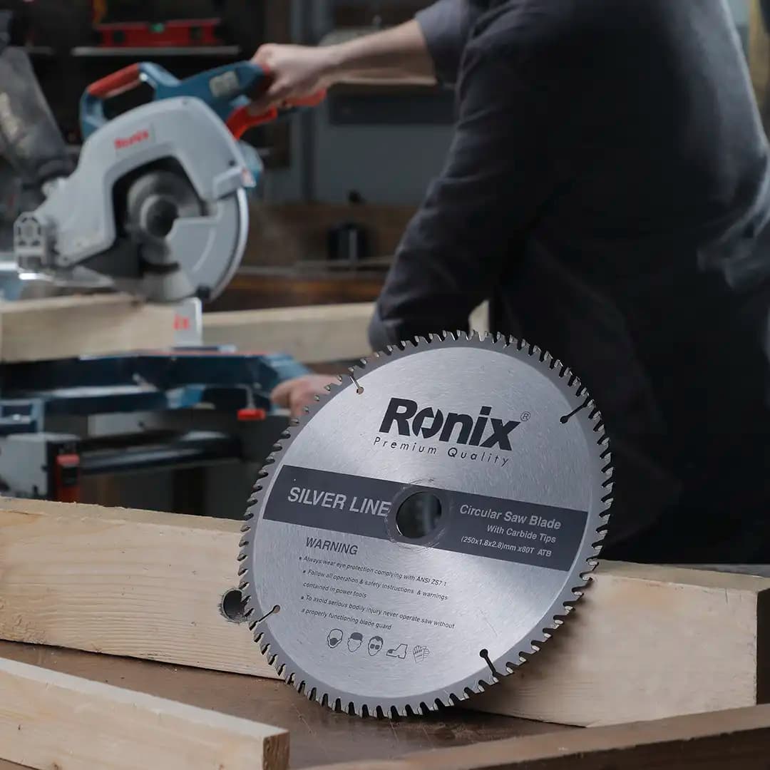 تیغ اره گردبر رونیکس مدل RONIX RH-5130 قطر 250 میلی متر 80 دندانه — تصویر ۲