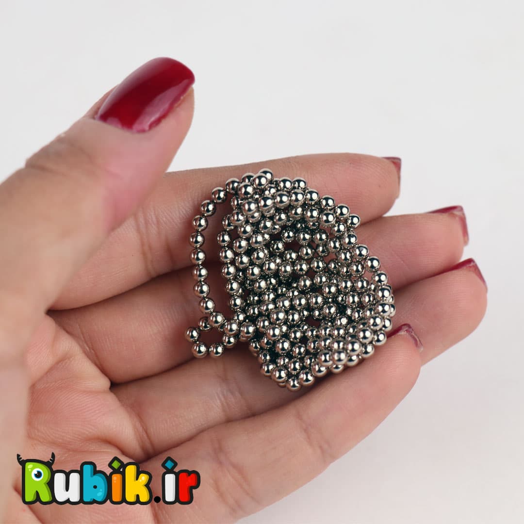 مگنت باکی بال 3 میلیمتری سیلور 216 تکه — تصویر ۲