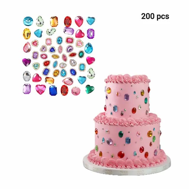 پک نگین روی کیک رنگارنگ 200عددی