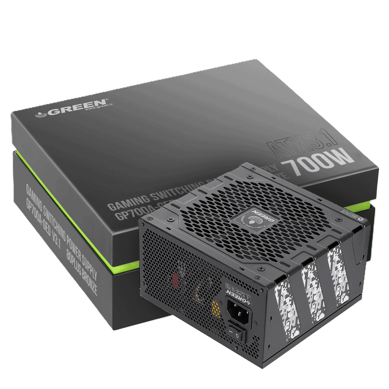 پاور غیر ماژولار گرین مدل GP700A-GED V3.1 700W
