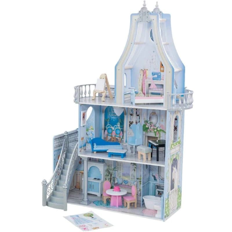خانه عروسکی ویکتوریایی چوبی کیدکرفت مدل kidkraft 65981 — تصویر ۳