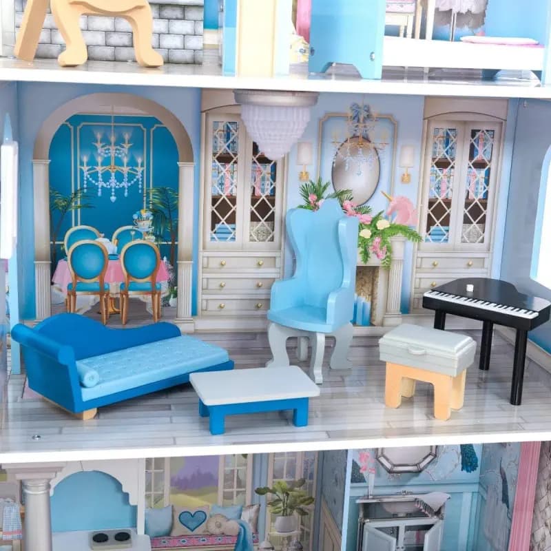 خانه عروسکی ویکتوریایی چوبی کیدکرفت مدل kidkraft 65981 — تصویر ۷