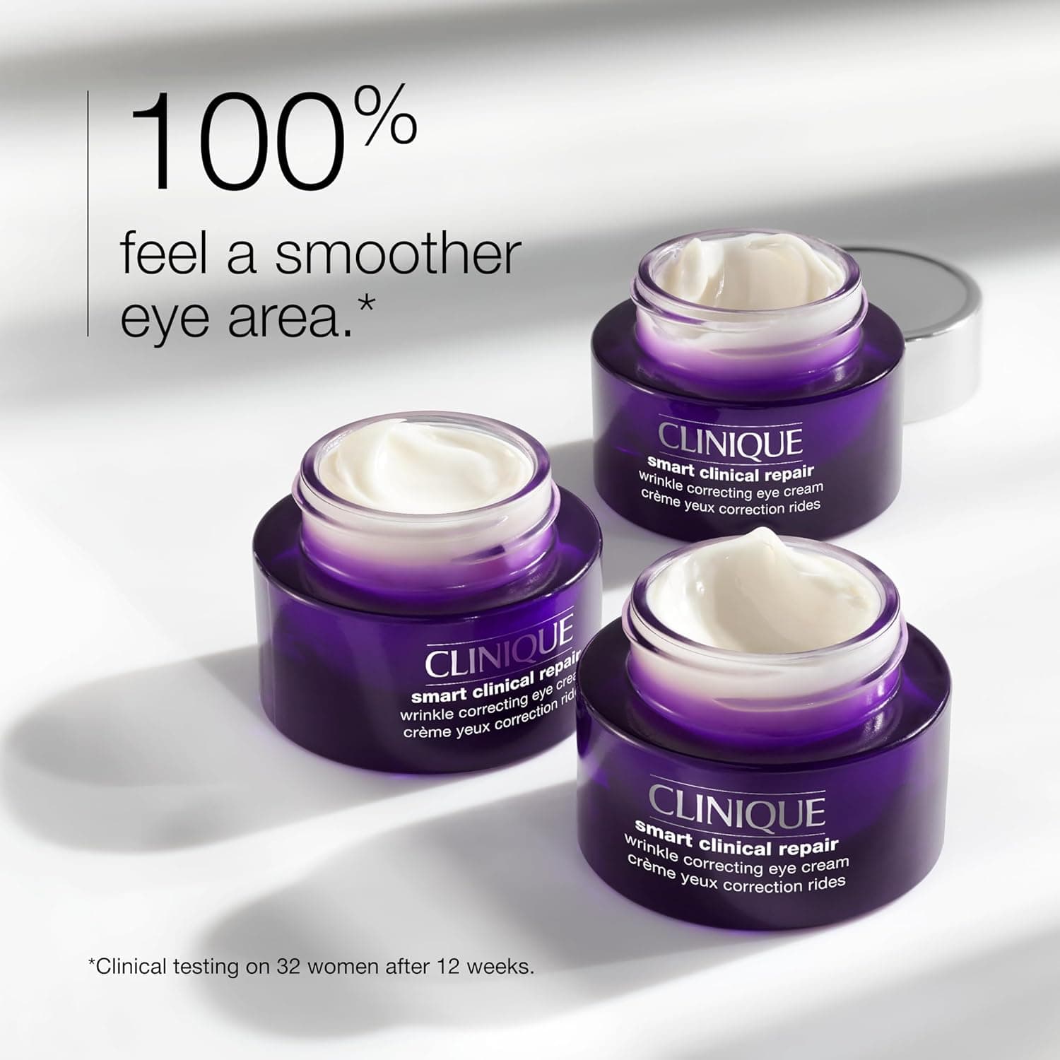 کرم دور چشم ضدچروک کلینیک clinique smart wrinkle repair eye cream مناسب برای انواع پوست حجم 15 میلی لیتر — تصویر ۲