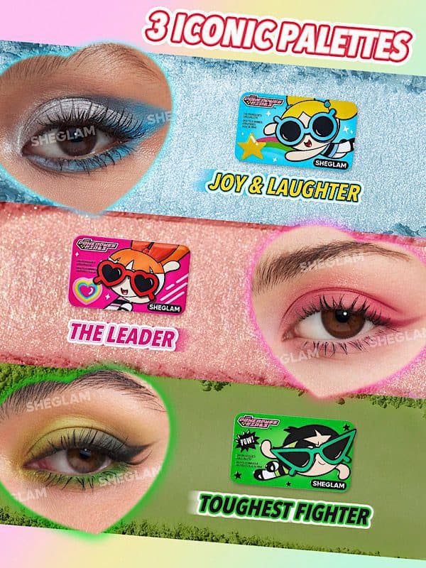 ست کلکسیون کامل The Powerpuff Girls شیگلم SHEGLAM — تصویر ۵