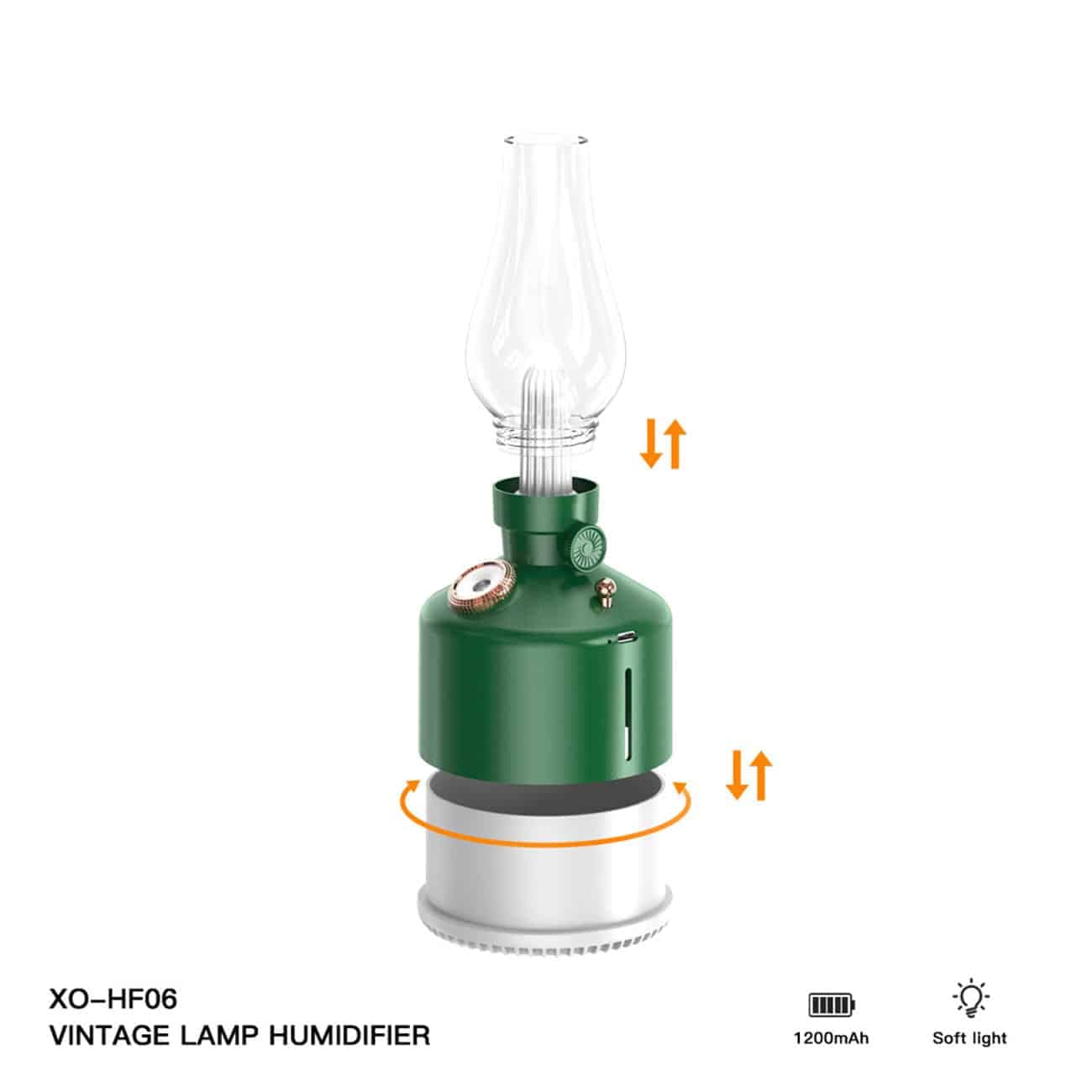 چراغ خواب رومیزی فانتزی طرح چراغ نفتی ایکس او HF06 — تصویر ۳