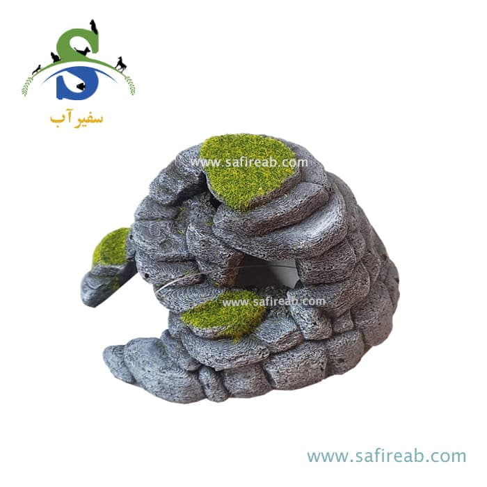 دکوری آکواریوم طرح صخره پله ای پهن کد S-33 — تصویر ۳