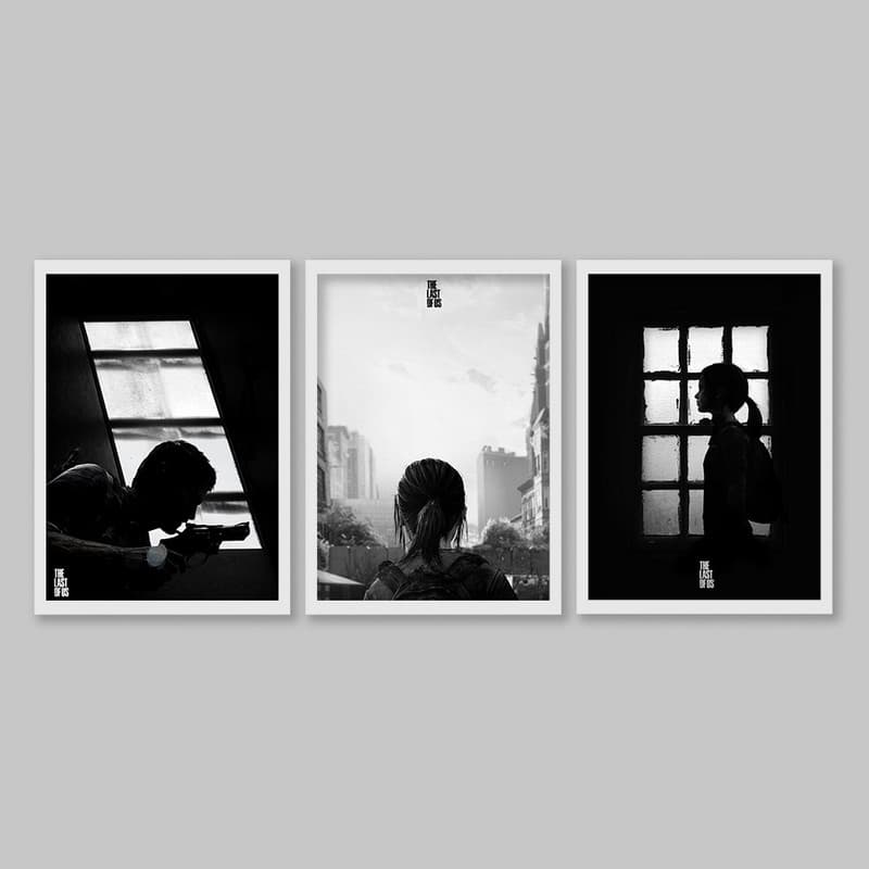 تابلو دکو قاب مدل Last of us کد sw مجموعه 3 عددی — تصویر ۲