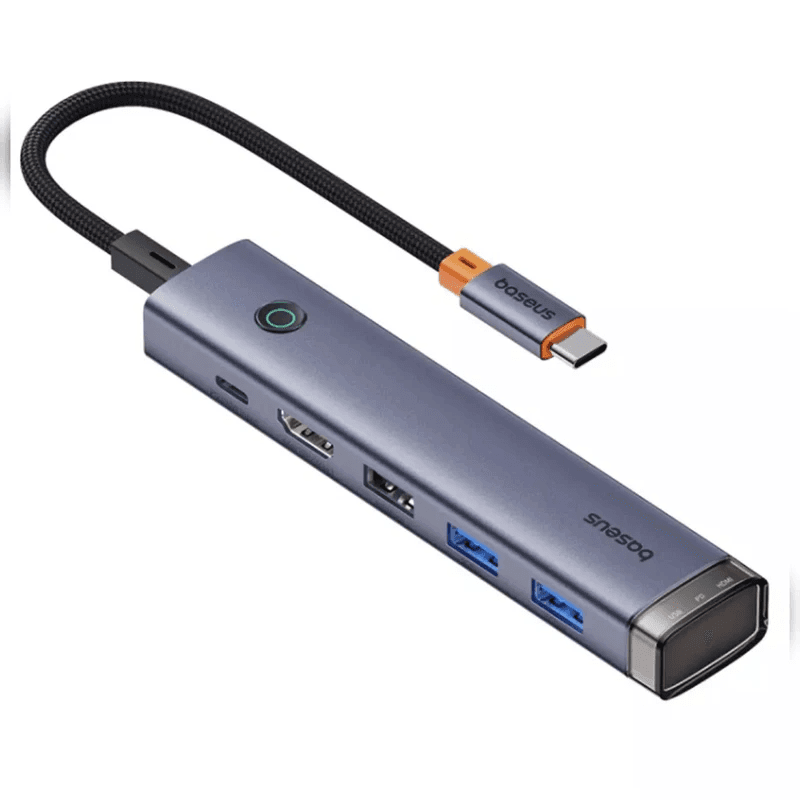 هاب تایپ سی 6 پورت بیسوس Baseus UltraJoy Series HUB AIR BS-OH164 با شارژ 100 وات و HDMI 4K — تصویر ۲