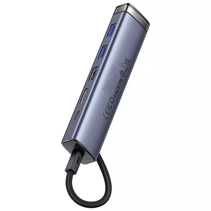 هاب تایپ سی 6 پورت بیسوس Baseus UltraJoy Series HUB AIR BS-OH164 با شارژ 100 وات و HDMI 4K — تصویر ۳