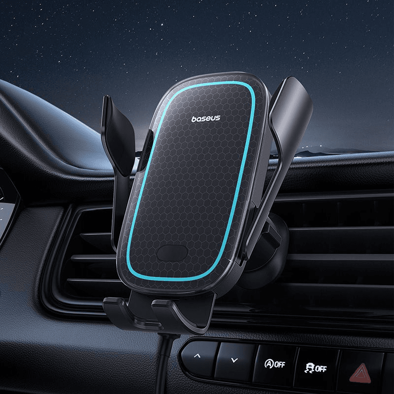 هولدر و نگهدارنده و شارژر بی سیم 15 وات بیسوس مدل Baseus Wireless Charging Car Holder BS-CM023 — تصویر ۶