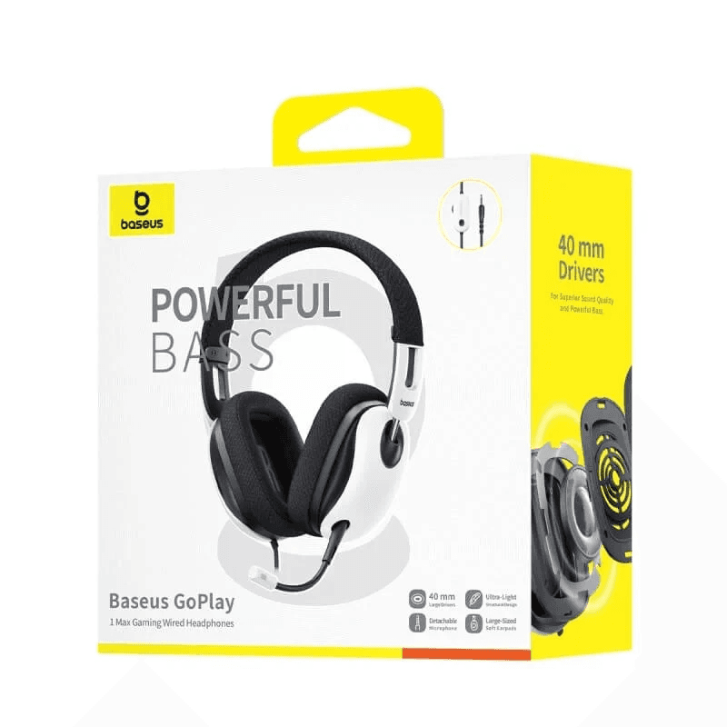 هدست گیمینگ بیسوس Baseus GoPlay 1 Max A00181001211-00 با درایور 40 میلیمتری و جک 3.5 میلیمتری — تصویر ۴