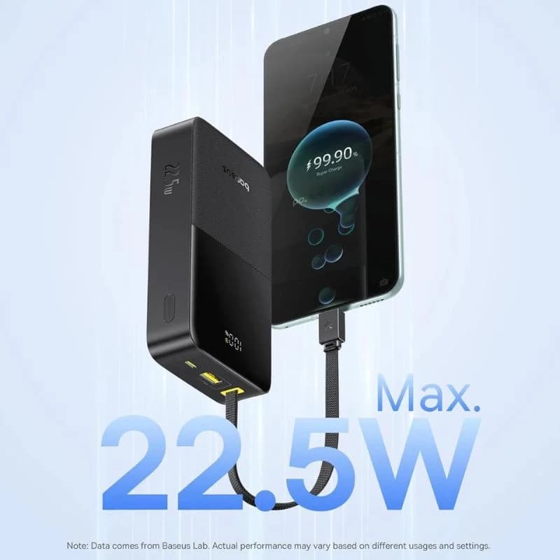 پاوربانک 22.5 وات باسئوس مدل EnerFill FC51 Bipow2 Pro E0027701 ظرفیت 20000 میلی آمپر ساعت — تصویر ۵