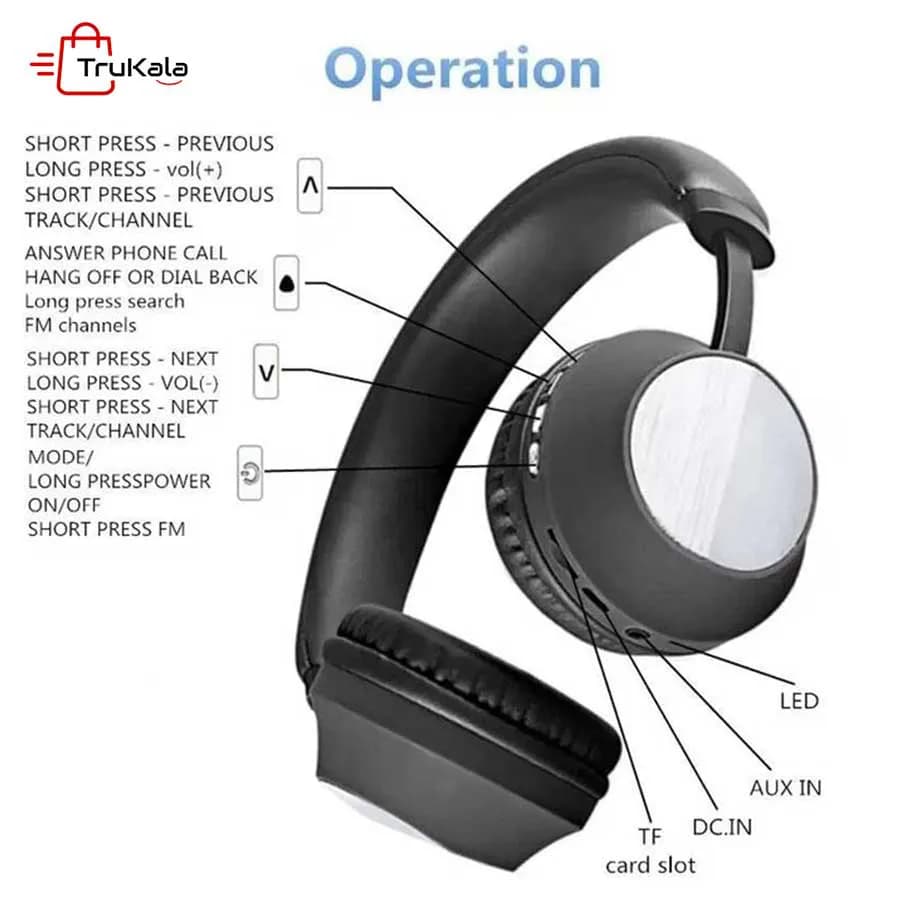 هدفون بی سیم سودو مدل SD-1008 — تصویر ۴