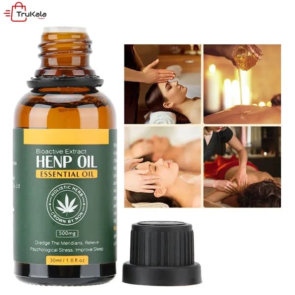 سرم صورت روغن کنف با عصاره های بیواکتیو قطره گیاه شاهدانه — تصویر ۴