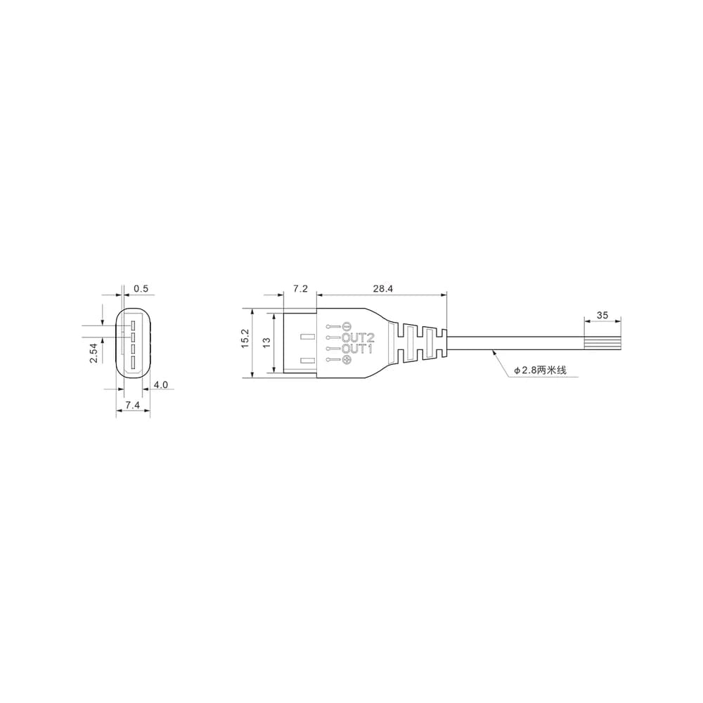 سنسور نوری مکعبی یکطرفه آکوسنس مدل AKUSENSE ME-1007 — تصویر ۲