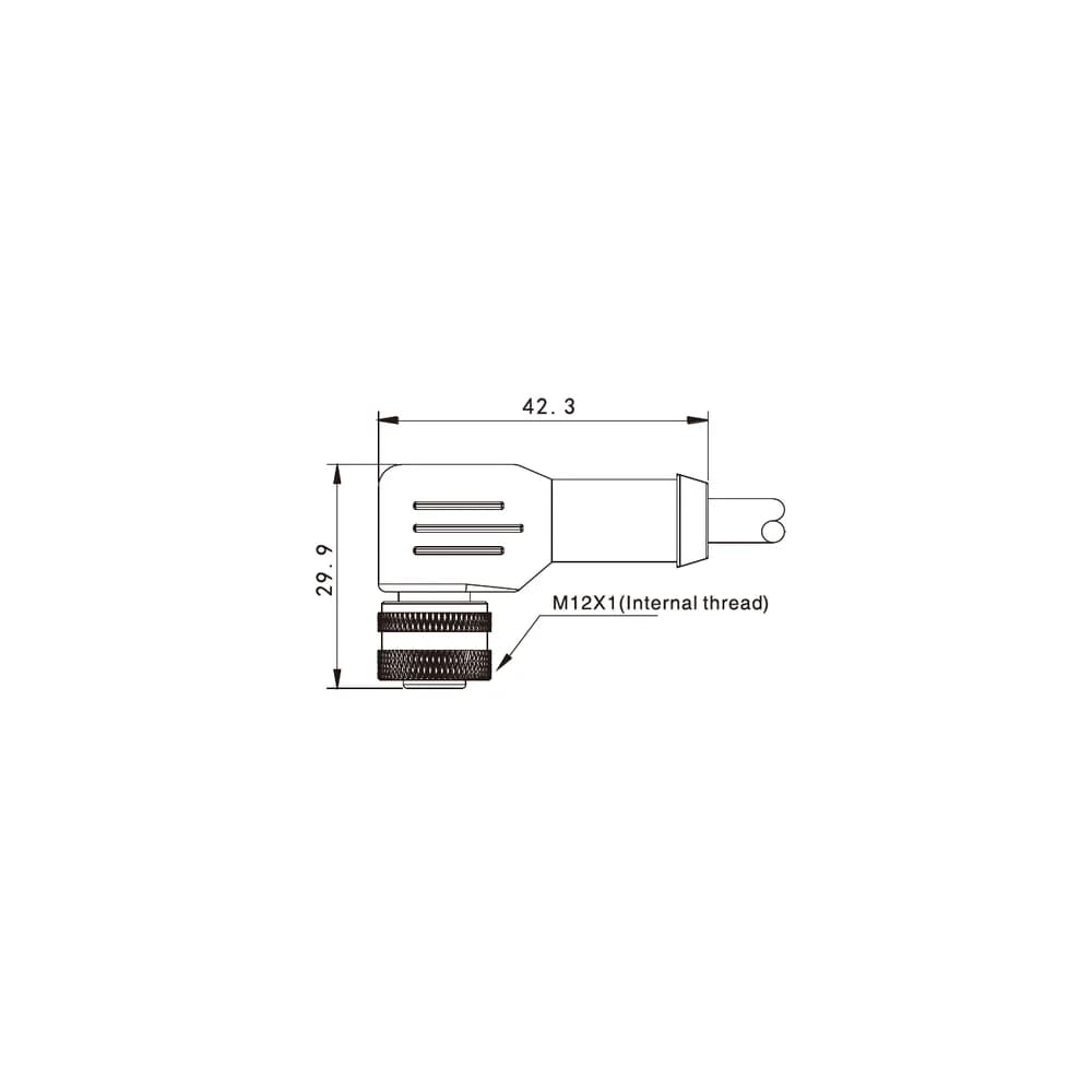 سنسور نوری مکعبی یکطرفه آکوسنس مدل AKUSENSE CA12-R4F5C — تصویر ۲