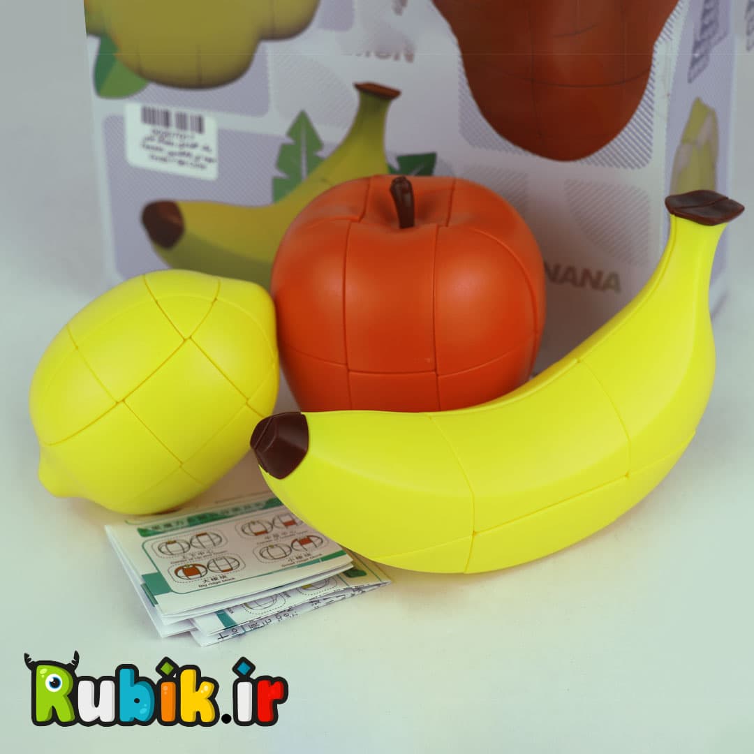 پک 3عددی روبیک های میوه ای فانکسین Fanxin Fruits 3 Set Cube — تصویر ۲