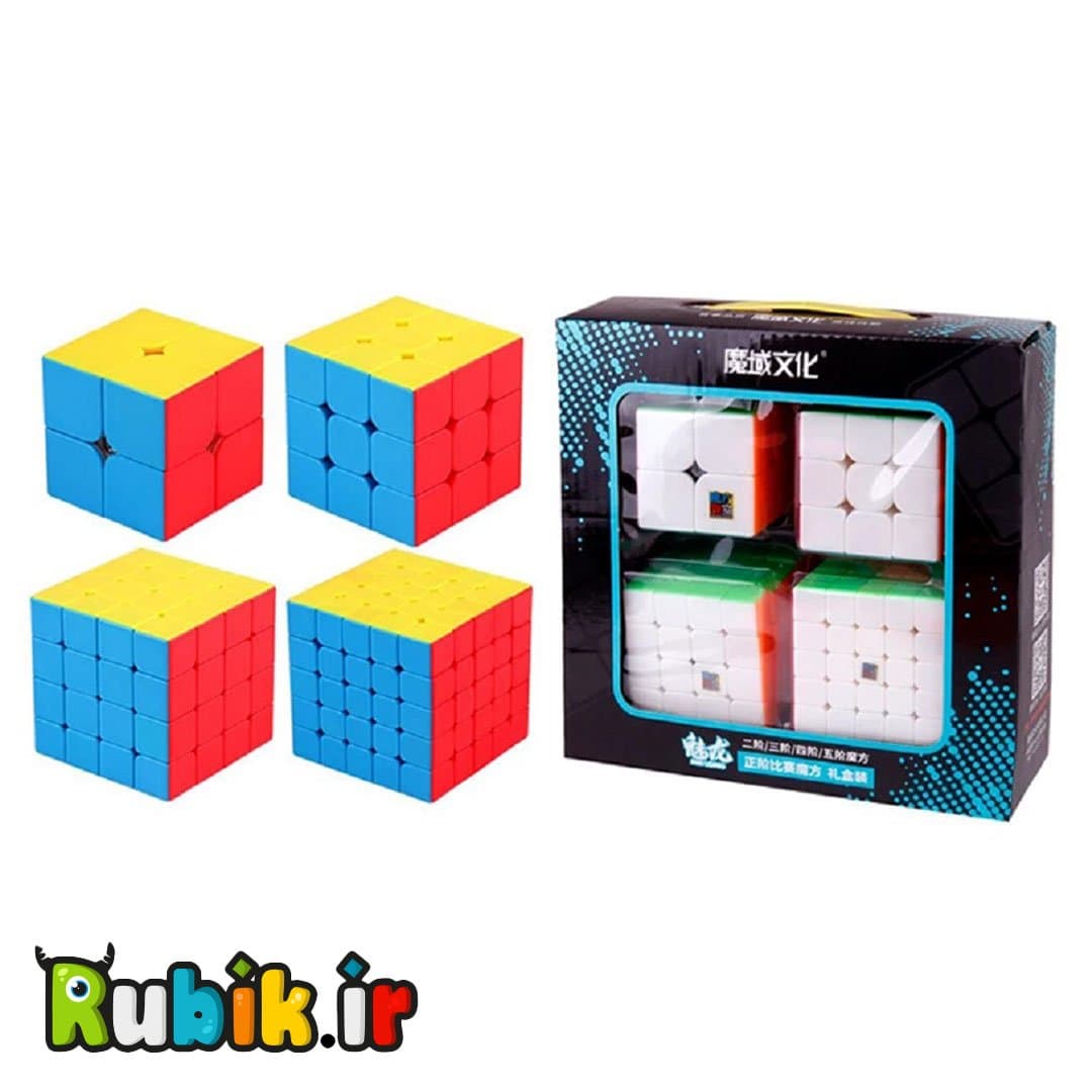 پک روبیک های استاندارد استیکرلس مویو Cubing Classoom Meilong Gift Box — تصویر ۶