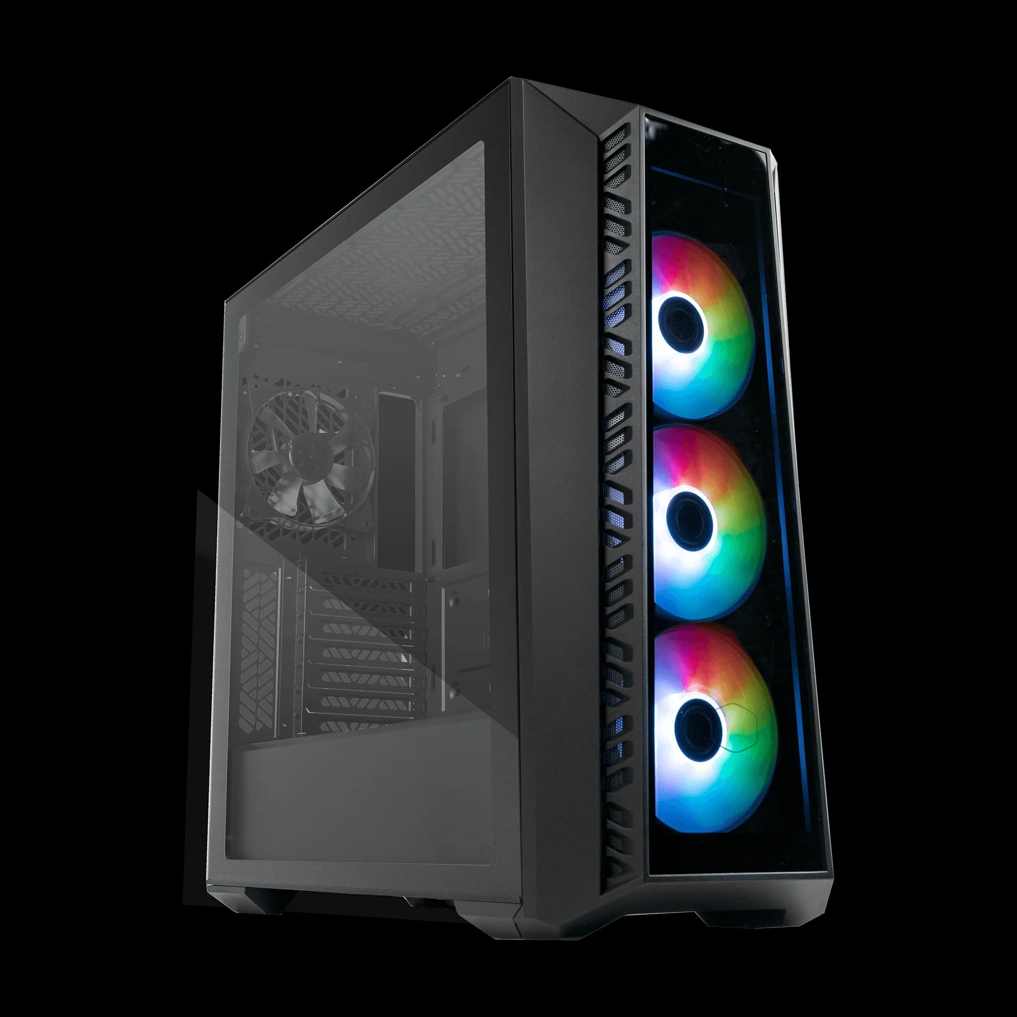 کیس کولر مستر مدل MasterBox 520 Glass Black