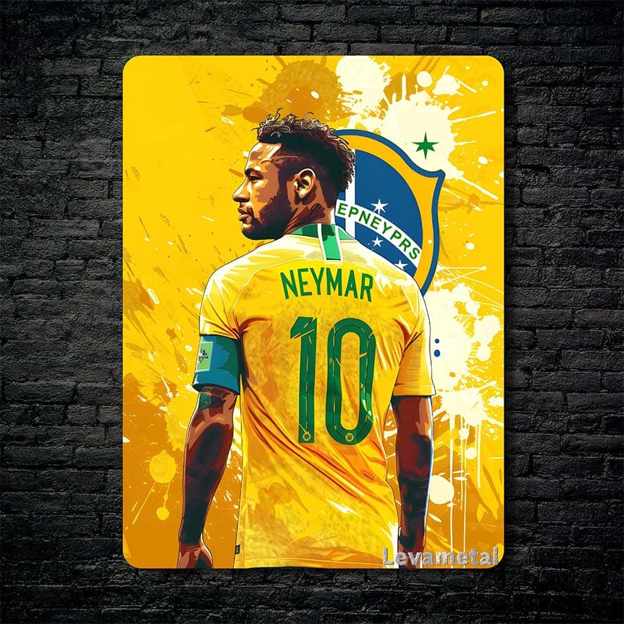 متال پوستر فوتبالی از نیمار Neymar با کد A-975