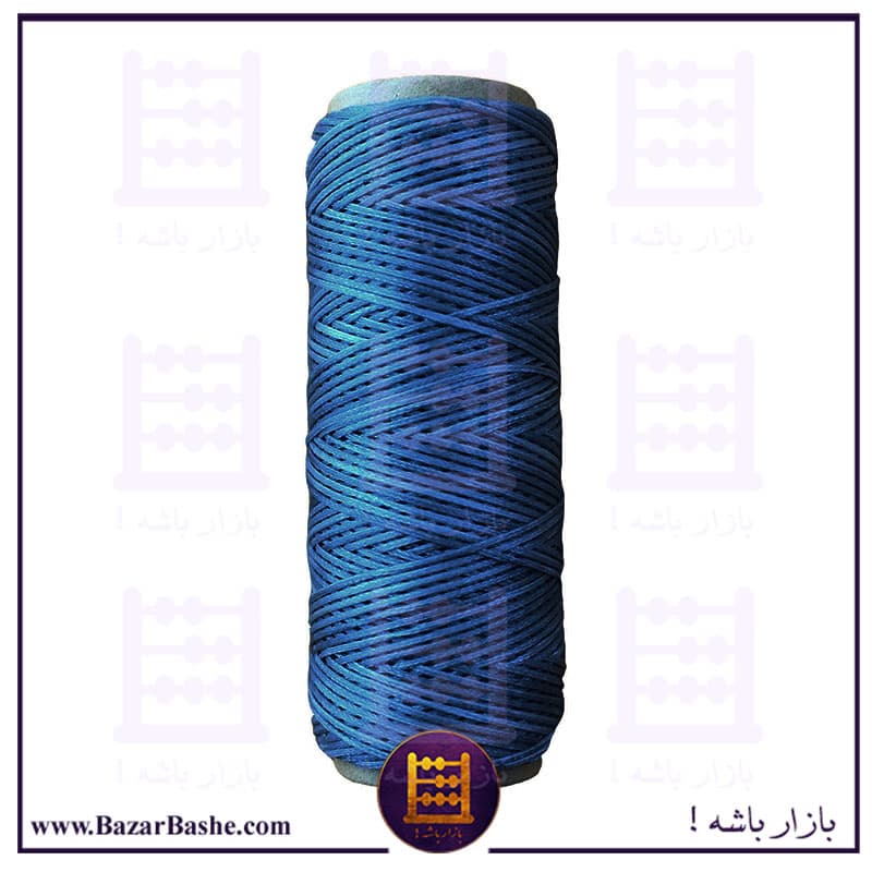 نخ موم دار چرم دوزی یاسین (وارداتی) رنگ خاکستری طول 50 متر