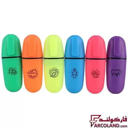 ماژیک هایلایتر مینی کریتورز کلاس Creators Class Lumo Mini-HLF بسته 6 عددی — تصویر ۲