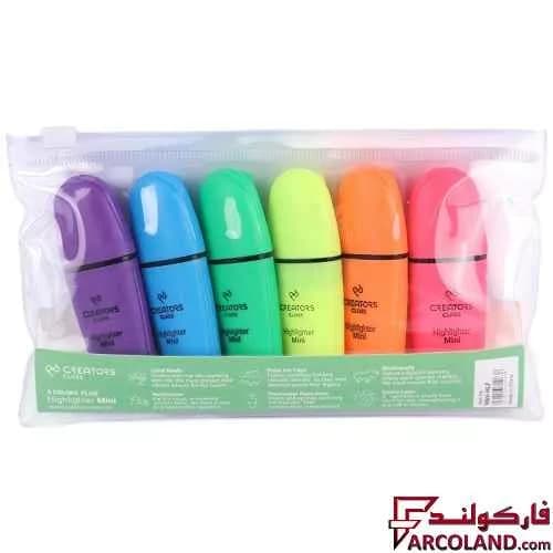 ماژیک هایلایتر مینی کریتورز کلاس Creators Class Lumo Mini-HLF بسته 6 عددی — تصویر ۷