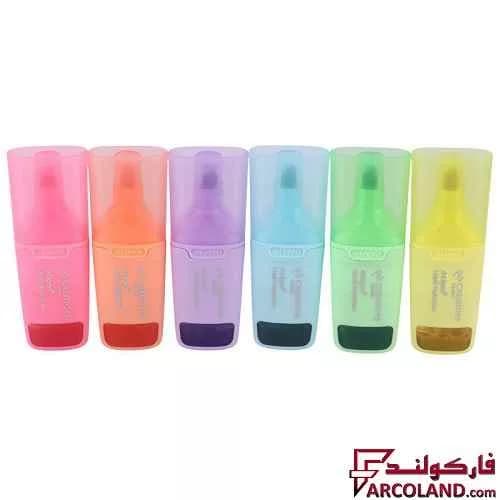 ماژیک هایلایتر مایع مینی پاستیلی کریتورز کلاس Creators Class Pastel H-3128B بسته 24 عددی — تصویر ۵