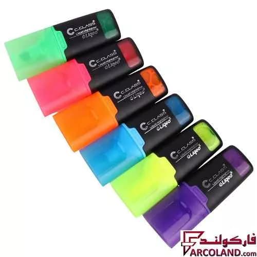 ماژیک هایلایتر مایع مینی کریتورز کلاس Creators Class FLUO H-3128B بسته 24 عددی — تصویر ۳