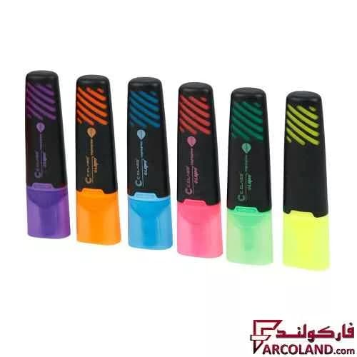 ماژیک هایلایتر مایع کریتورز کلاس Creators Class H-3128 بسته 24 عددی — تصویر ۵