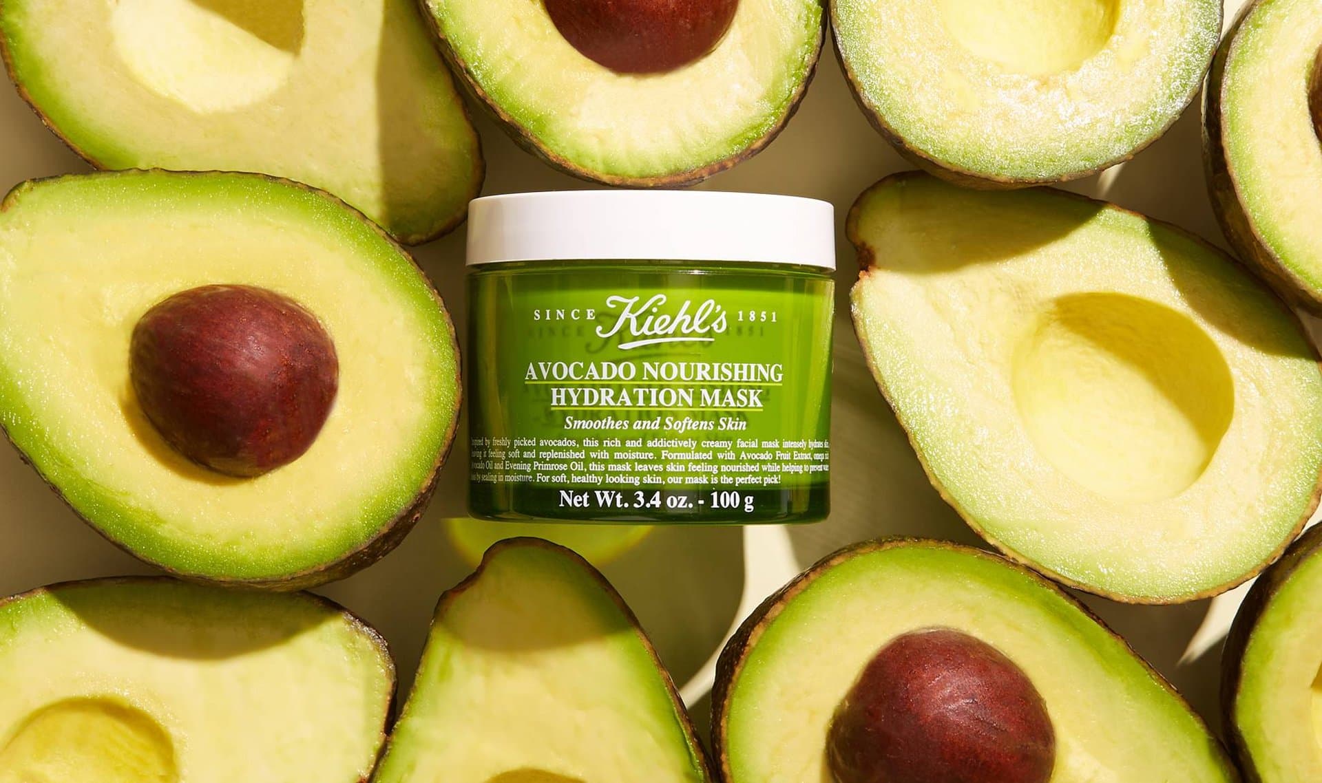 ماسک آبرسان ، نرمکننده و تغذیهکننده صورت آووکادو کیلز Kiehl’s Avocado Mask مناسب برای پوست خشک وزن 100 گرم — تصویر ۸