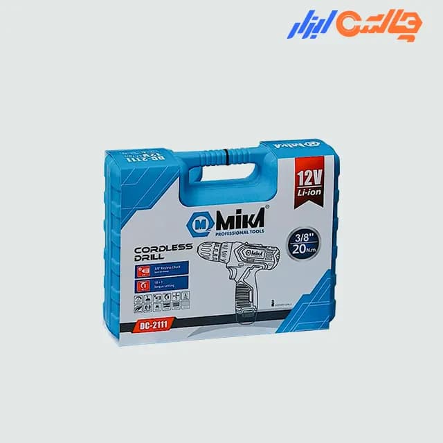 دریل شارژی 10 میلیمتر 12 ولت میکا مدل DC-2101 — تصویر ۳