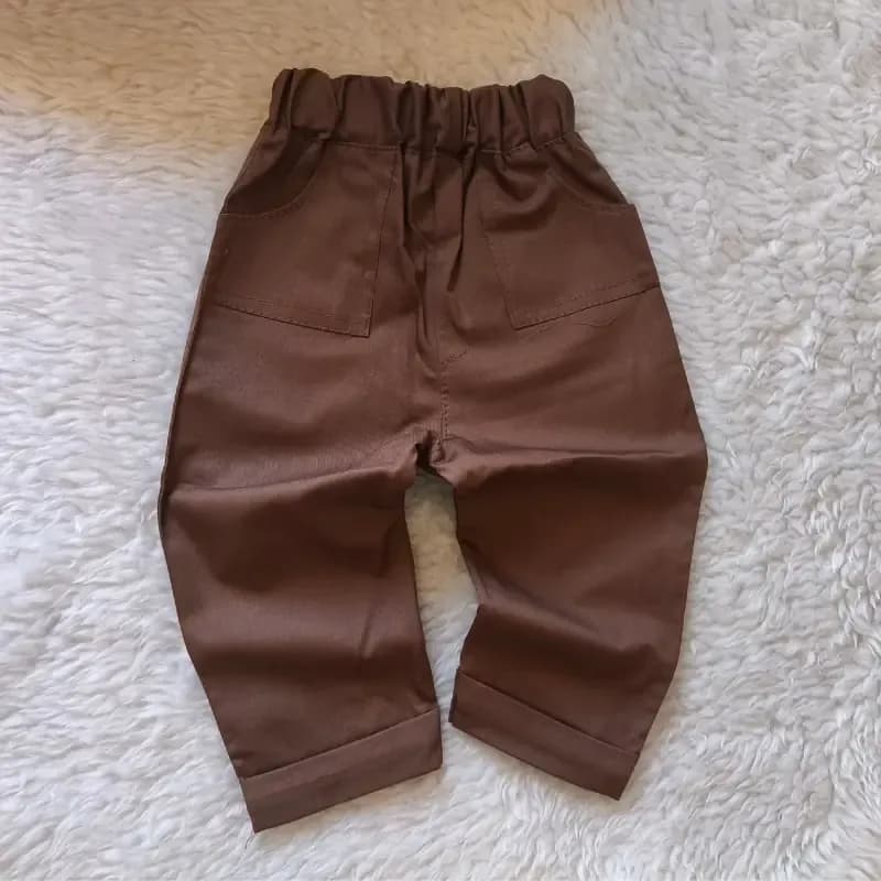 ست بلوز شلوار نوزادی پسرانه راه راه تدی کلاهدار — تصویر ۴