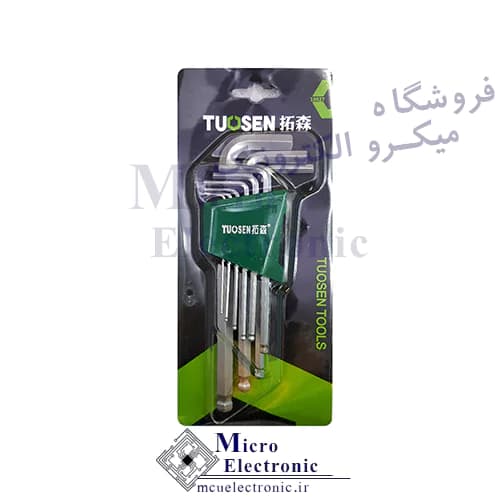 ست آچار آلن 9 تکه Tousen 10027 — تصویر ۳