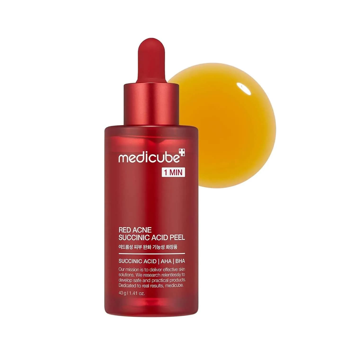 لایهبردار جایجوش مدیکیوب مدل Red Acne Succinic Acid حجم 40گرم