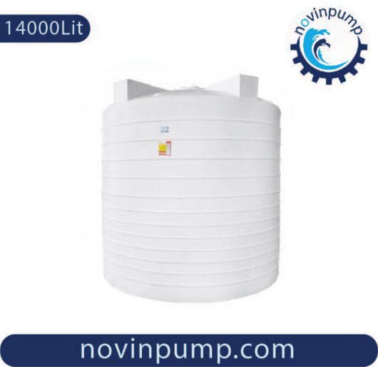 تانکر 14000 لیتری پلاستیکی عمودی سه لایه آنتی باکتریال هیدروفوب — تصویر ۲