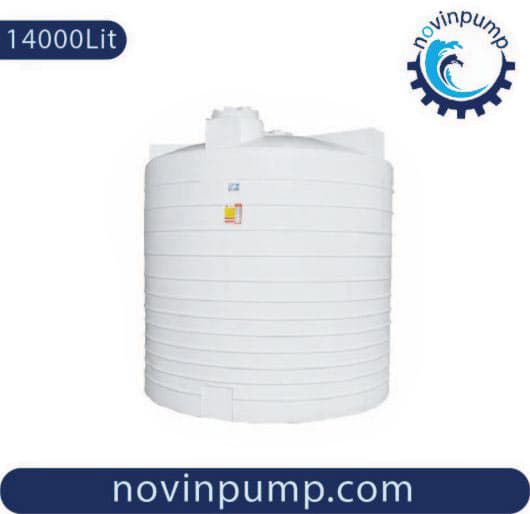 تانکر 14000 لیتری پلاستیکی عمودی سه لایه آنتی باکتریال هیدروفوب