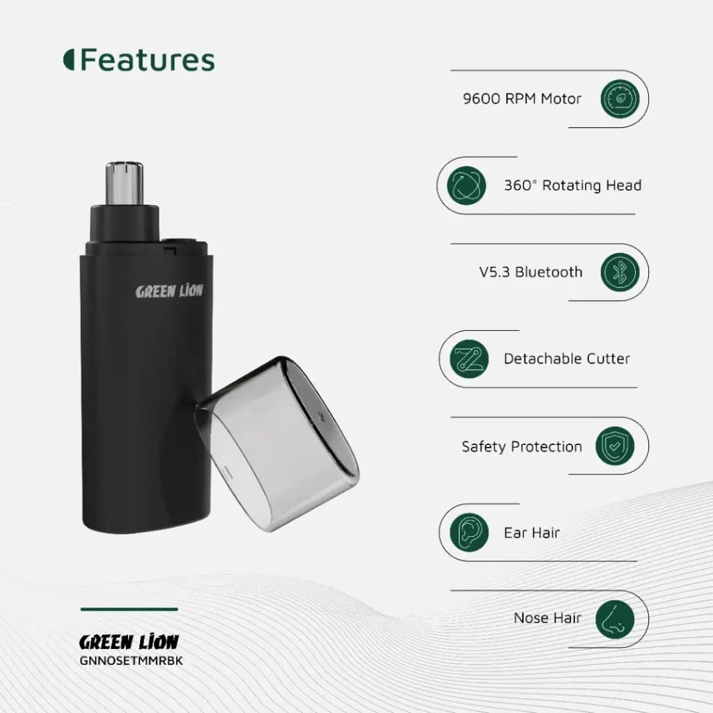 دستگاه اصلاح بینی و گوش نوس پرو گرین لاین Green Lion Nose Pro Nose and Ear Trimmer — تصویر ۶