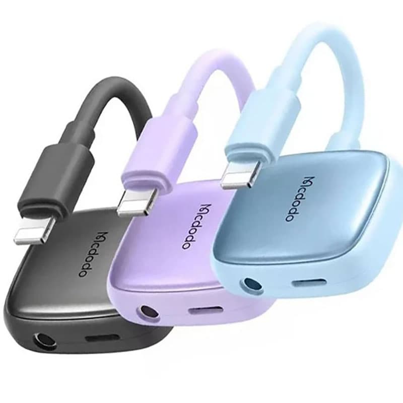 مبدل لایتنینگ به جک 3.5 میلیمتری / USB-C مک دودو مدل CA-2741 — تصویر ۴
