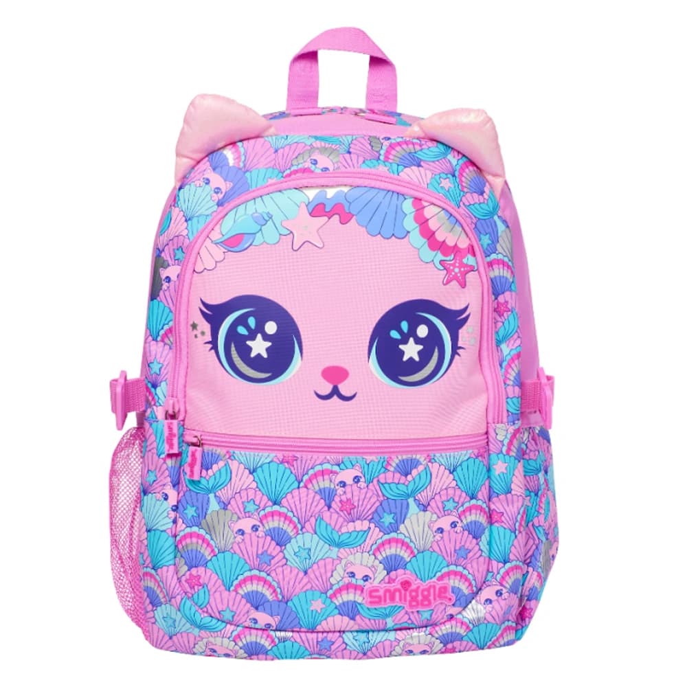 کوله پشتی Smiggle طرح گربه صورتی