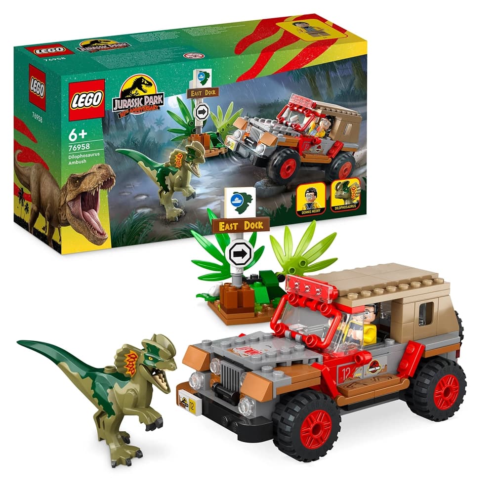 لگو Jurassic World مدل Dilophosaurus Ambush 76958