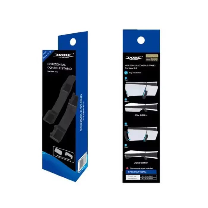 پایه افقی Dobe مدل TP5-3582 برای PS5 Slim مشکی — تصویر ۲