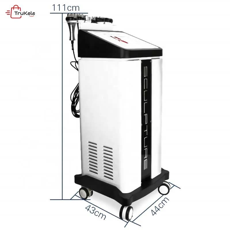 دستگاه لیزر آر اف RF زیبایی و لاغری موضوعی صورت و بدن و کاهش وزن 6 هندپیس کویتیشن + وکیوم + آر اف + التراسونیک + فرم دهنده سینه و باسن — تصویر ۷