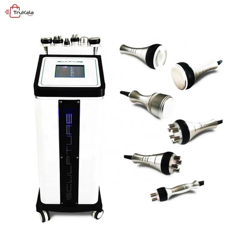دستگاه لیزر آر اف RF زیبایی و لاغری موضوعی صورت و بدن و کاهش وزن 6 هندپیس کویتیشن + وکیوم + آر اف + التراسونیک + فرم دهنده سینه و باسن