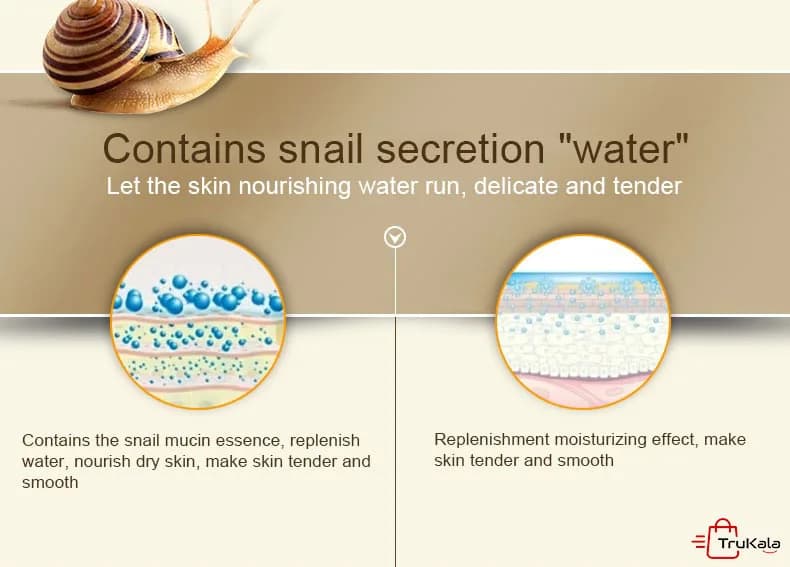 کرم ترمیم کننده و روشن کننده حلزون بیواکوا BIOAQUA — تصویر ۶