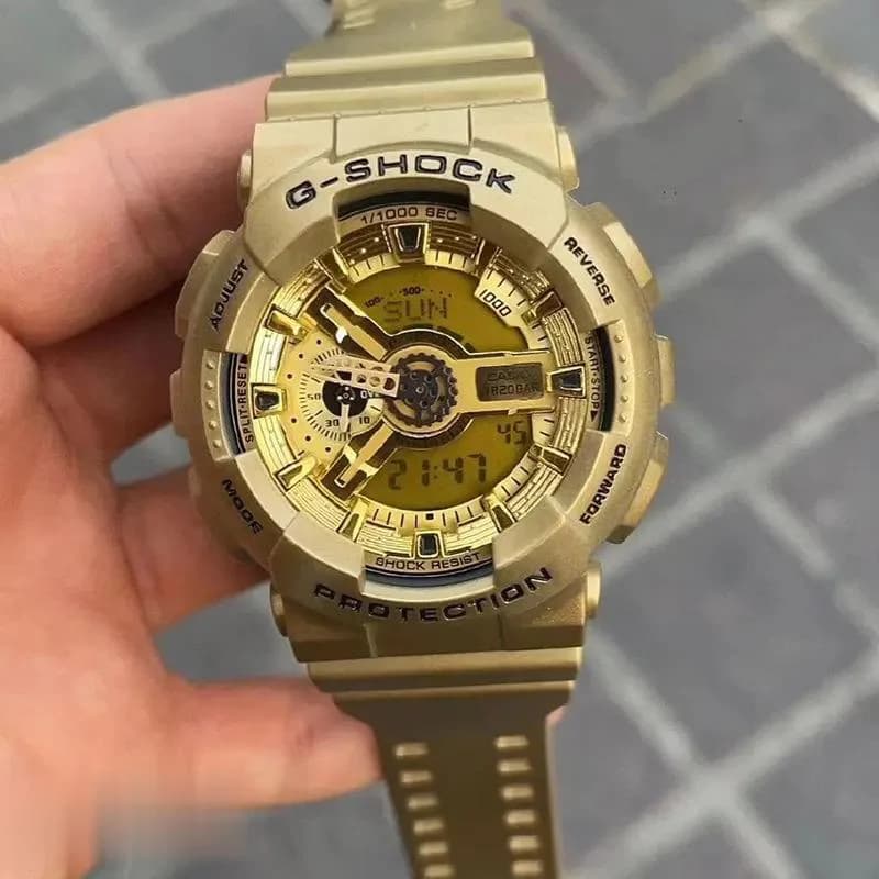 ساعت مچی عقربهای مردانه دو زمانه جی شاک مدل GA-5146M — تصویر ۷