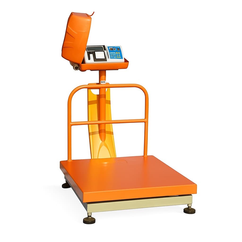 باسکول بی نظیر 600 کیلویی مدل MBH601 نمایشگر SB71 لیبل زن