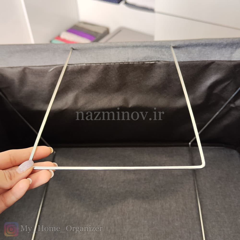 باکس لباس برزنتی روباز اسکلتدار طوسی — تصویر ۷