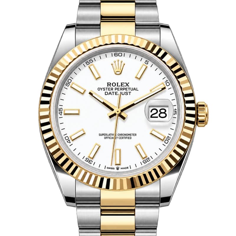 رولکس Datejust 41 سفید دو رنگ | رفرنس M126333-0016 — تصویر ۳